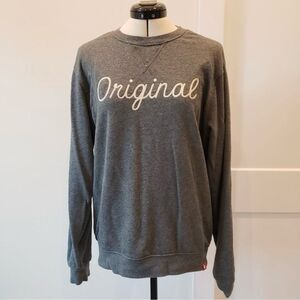 Chick-Fil-A Embroidered Original Long Sleeve Gray Unisex Sweatshirt Size Medium